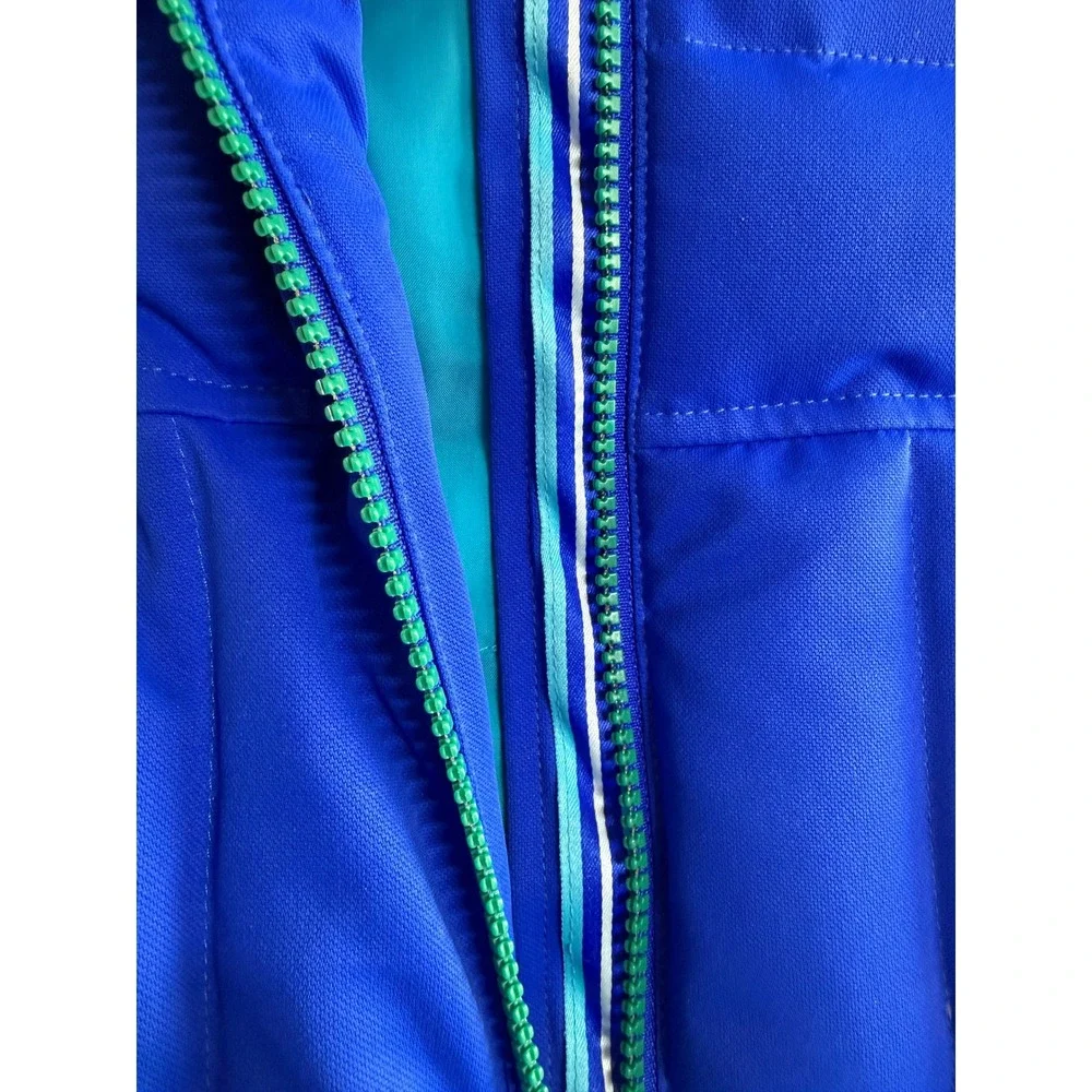 Obermeyer Womens Blue Down Insulated Ski Jacket Hooded Winter Coat Size 6 - Picture 11 of 17